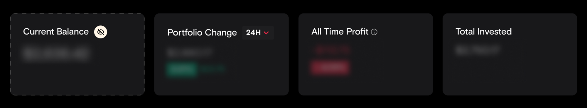 Кнопка скрыть/показать баланс